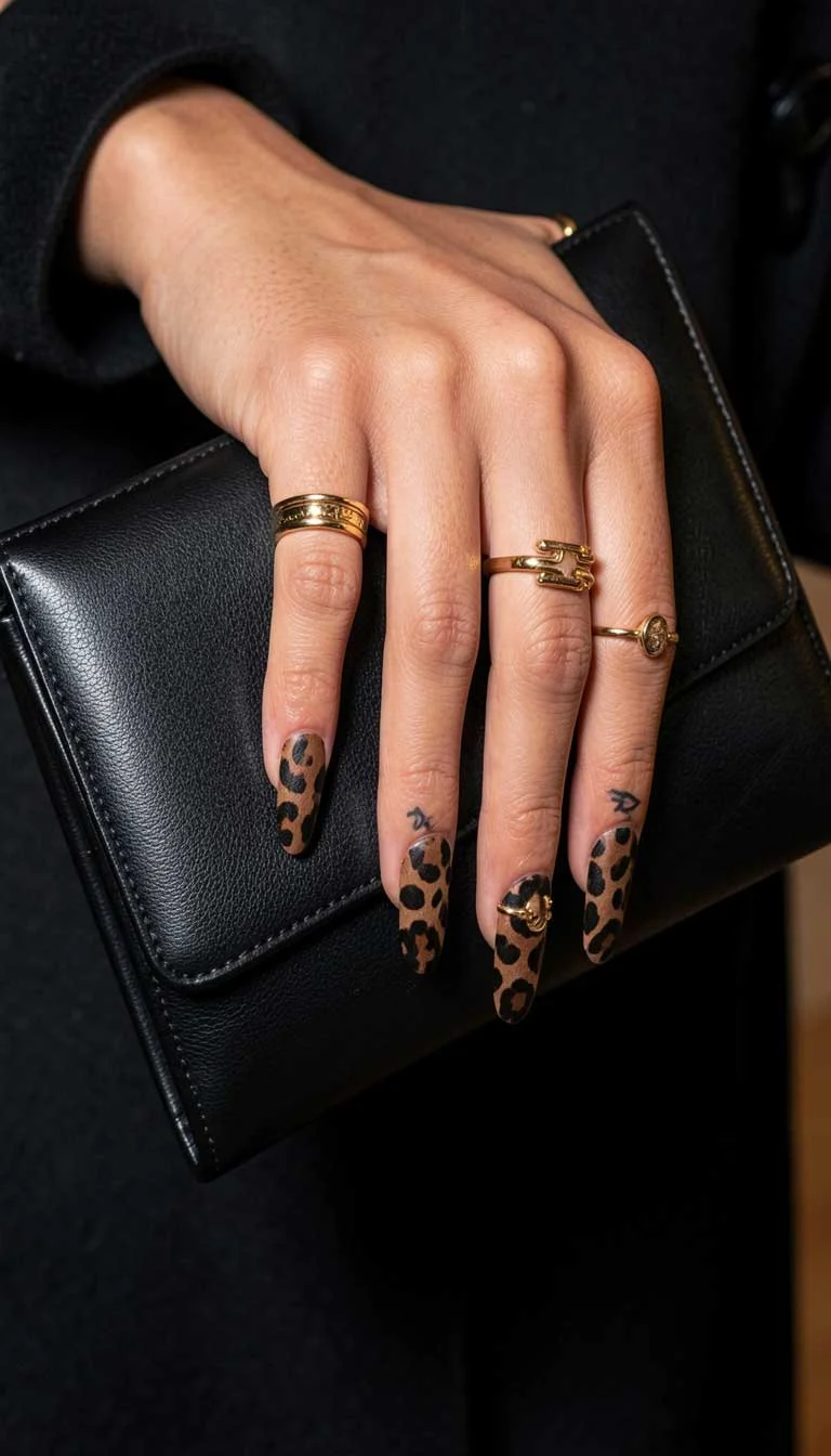 Leopard Print Nails