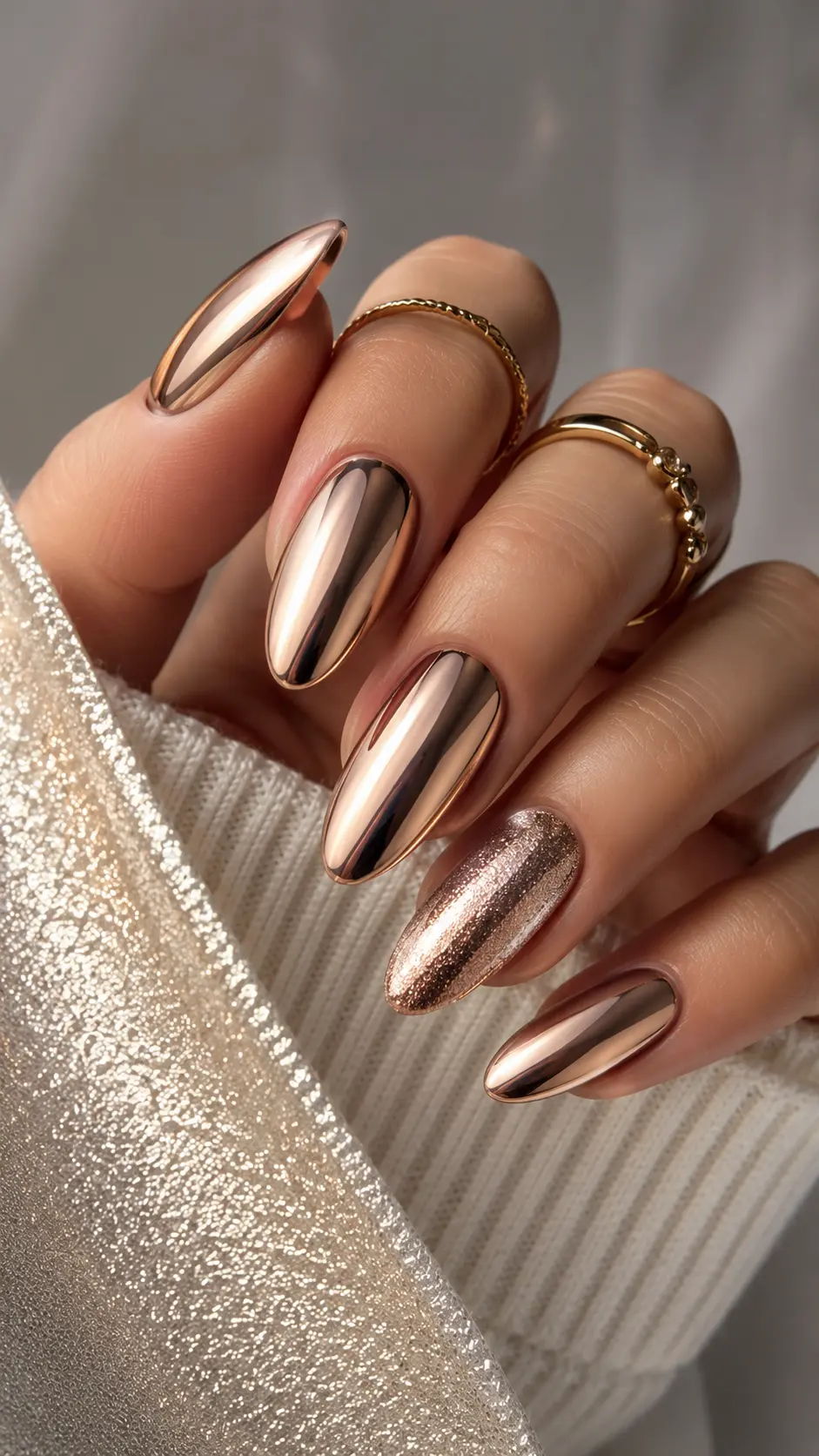 Metallic Shine Nails