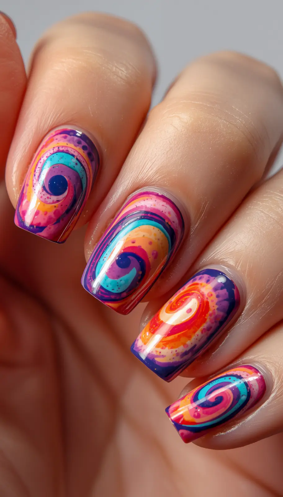Swirl Art Nails