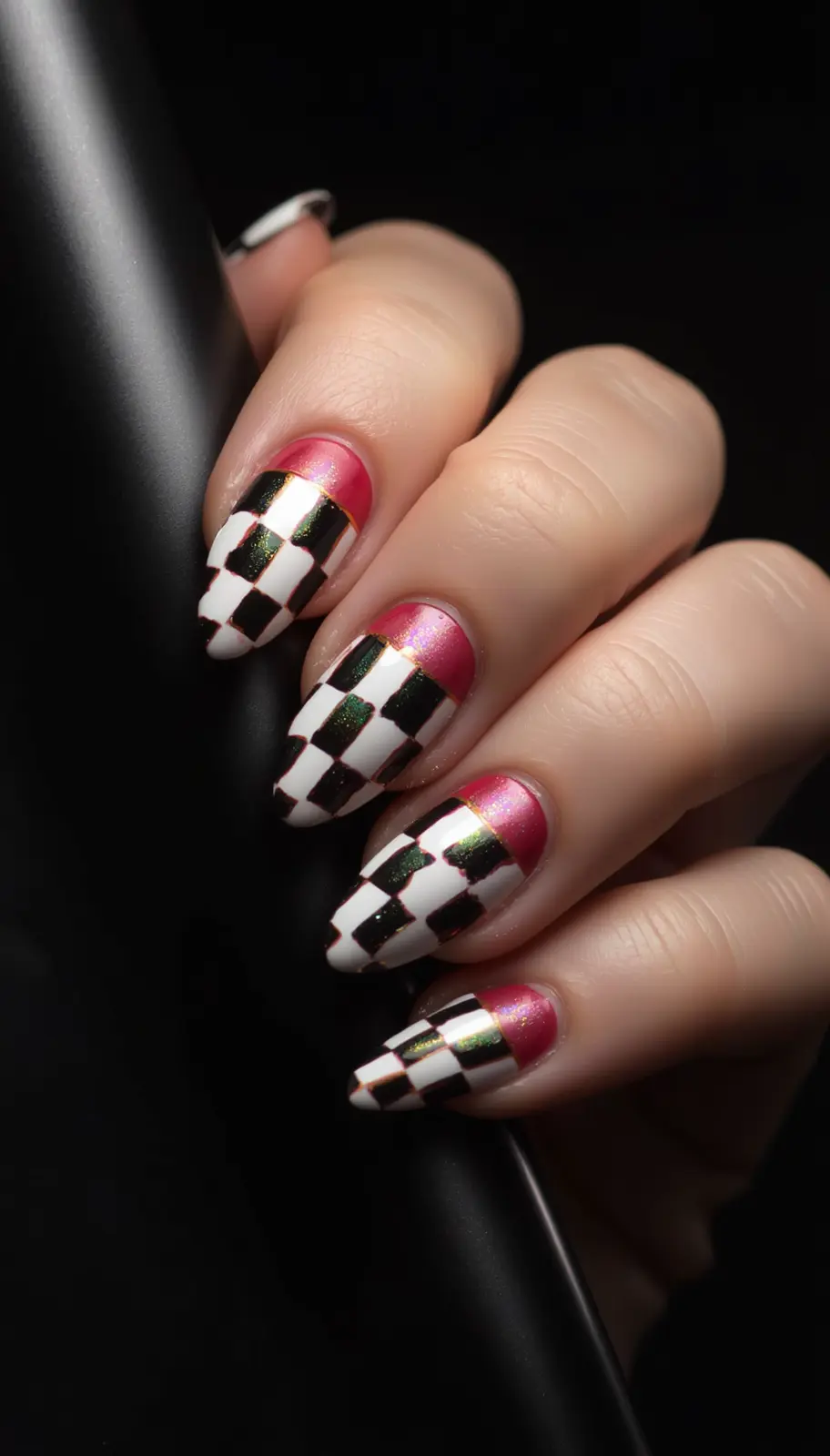 Checkerboard Nails