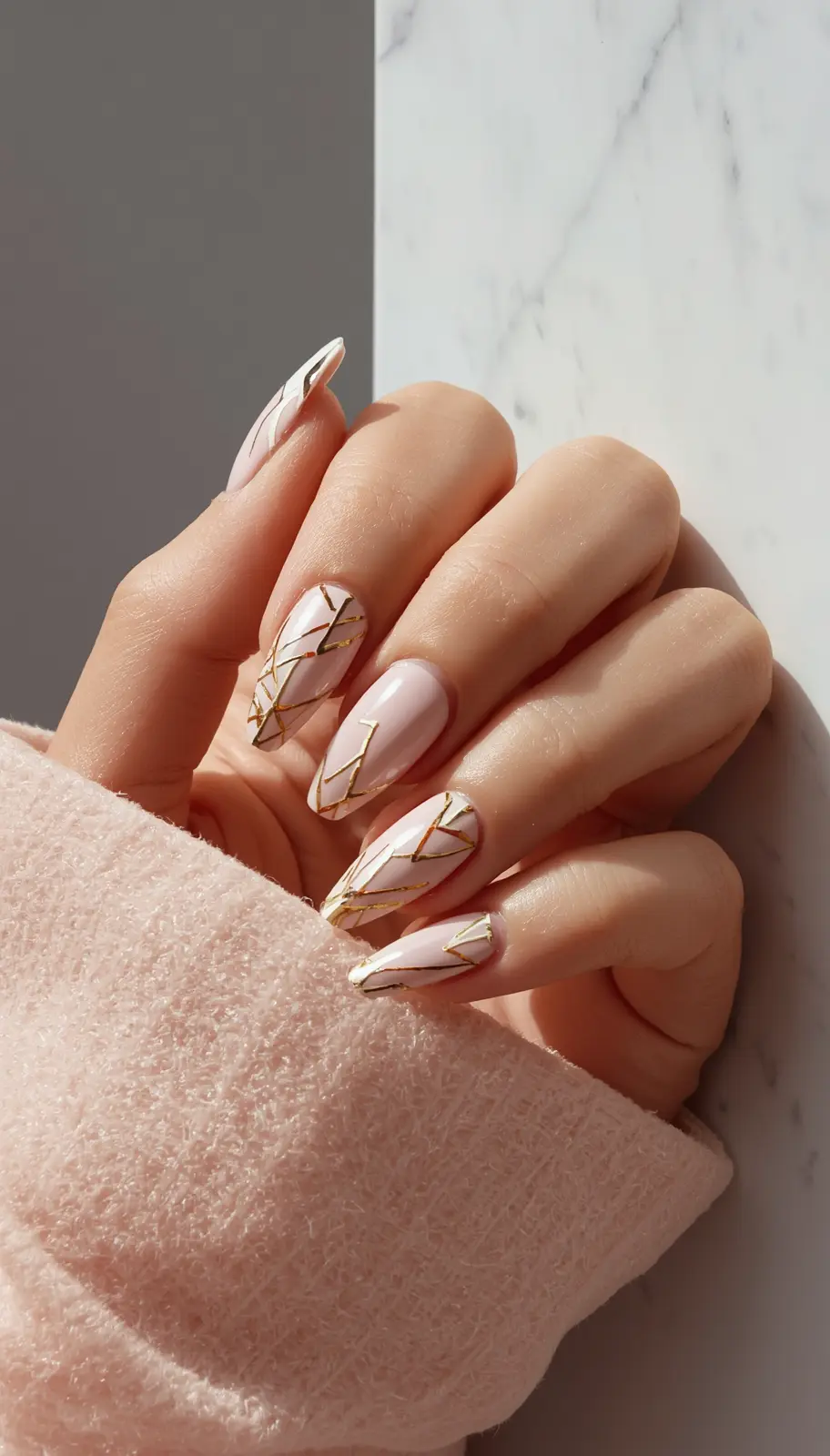 Geometric Line Nails