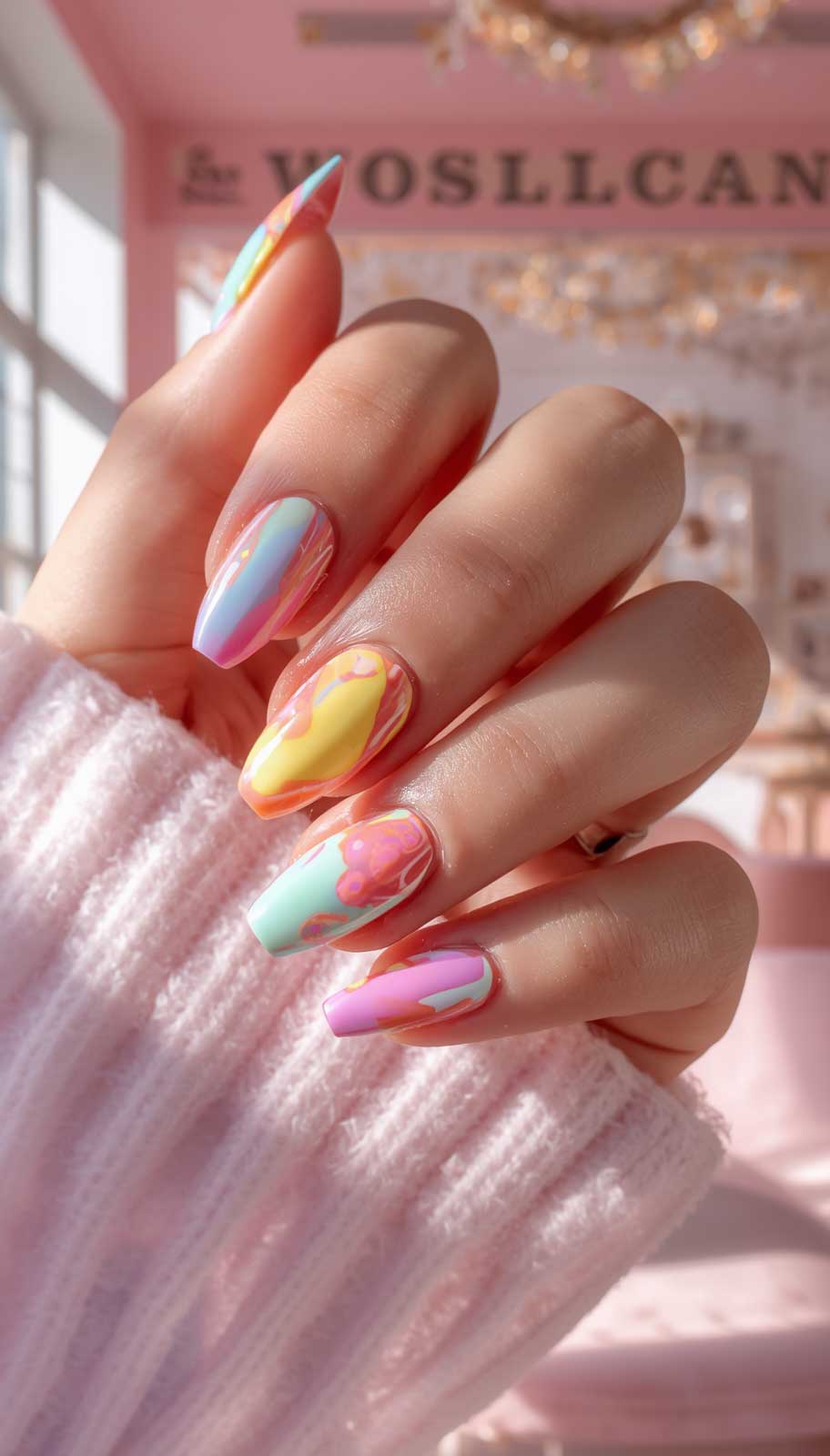 Sugar Coated nail design