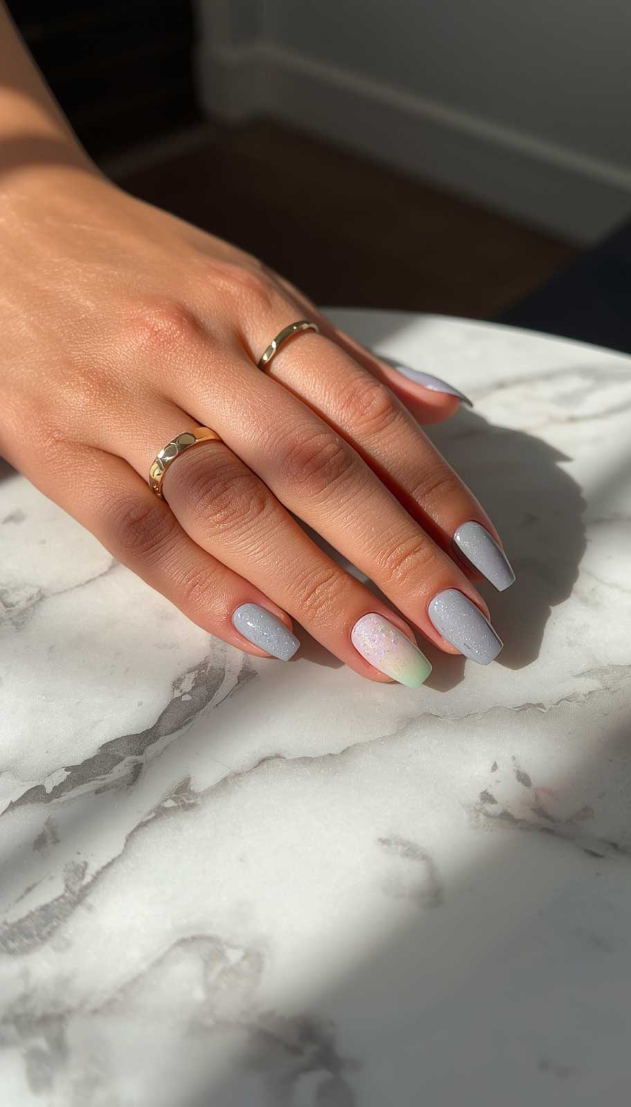 Smoky Ombre Nails