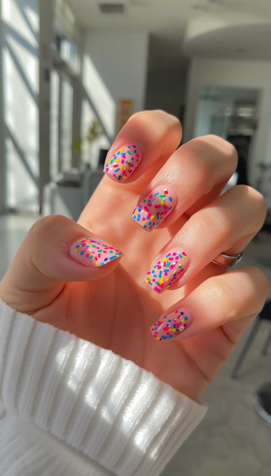 Confetti Sprinkle Nails
